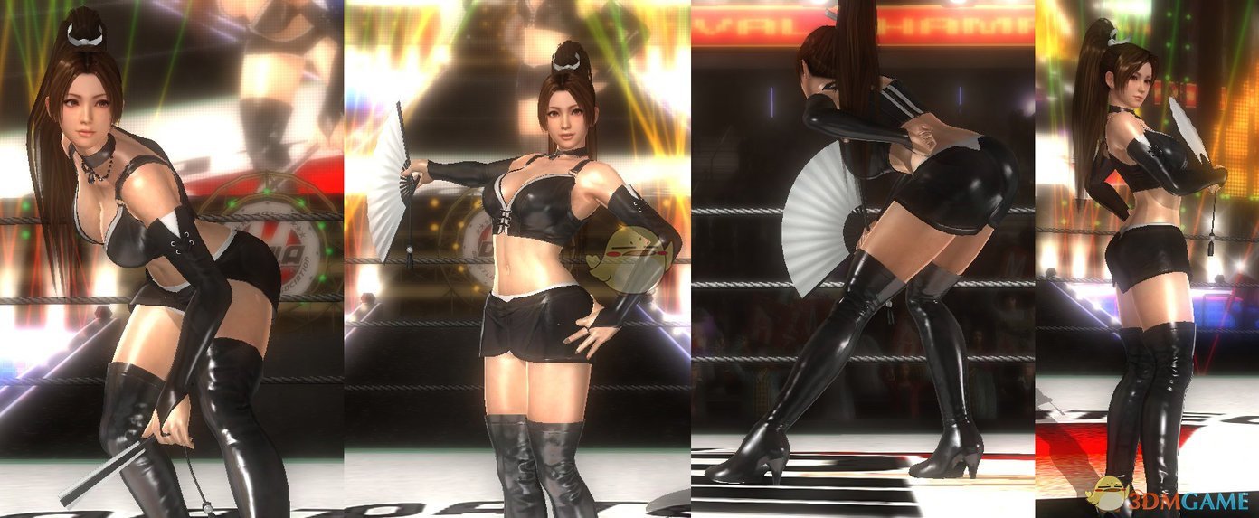 《死或生5：最后一战》Mai超性感黑色皮质服装MOD