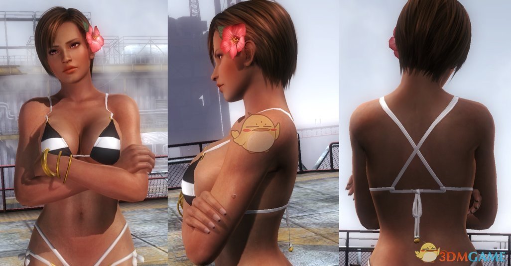 《死或生5：最后一战》Lisa黑白条纹大尺度比基尼MOD