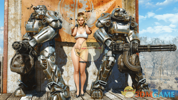 《辐射4》性感的招贴画女郎套装MOD