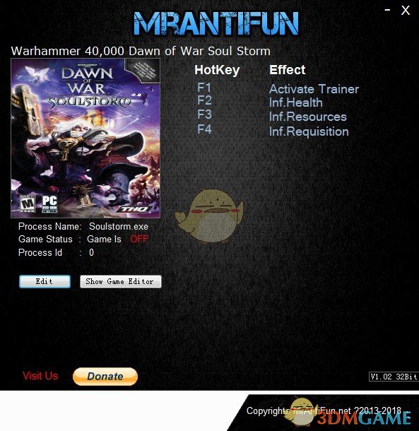 《战锤40K：战争黎明》v2018.10.21三项修改器[MrAntiFun]