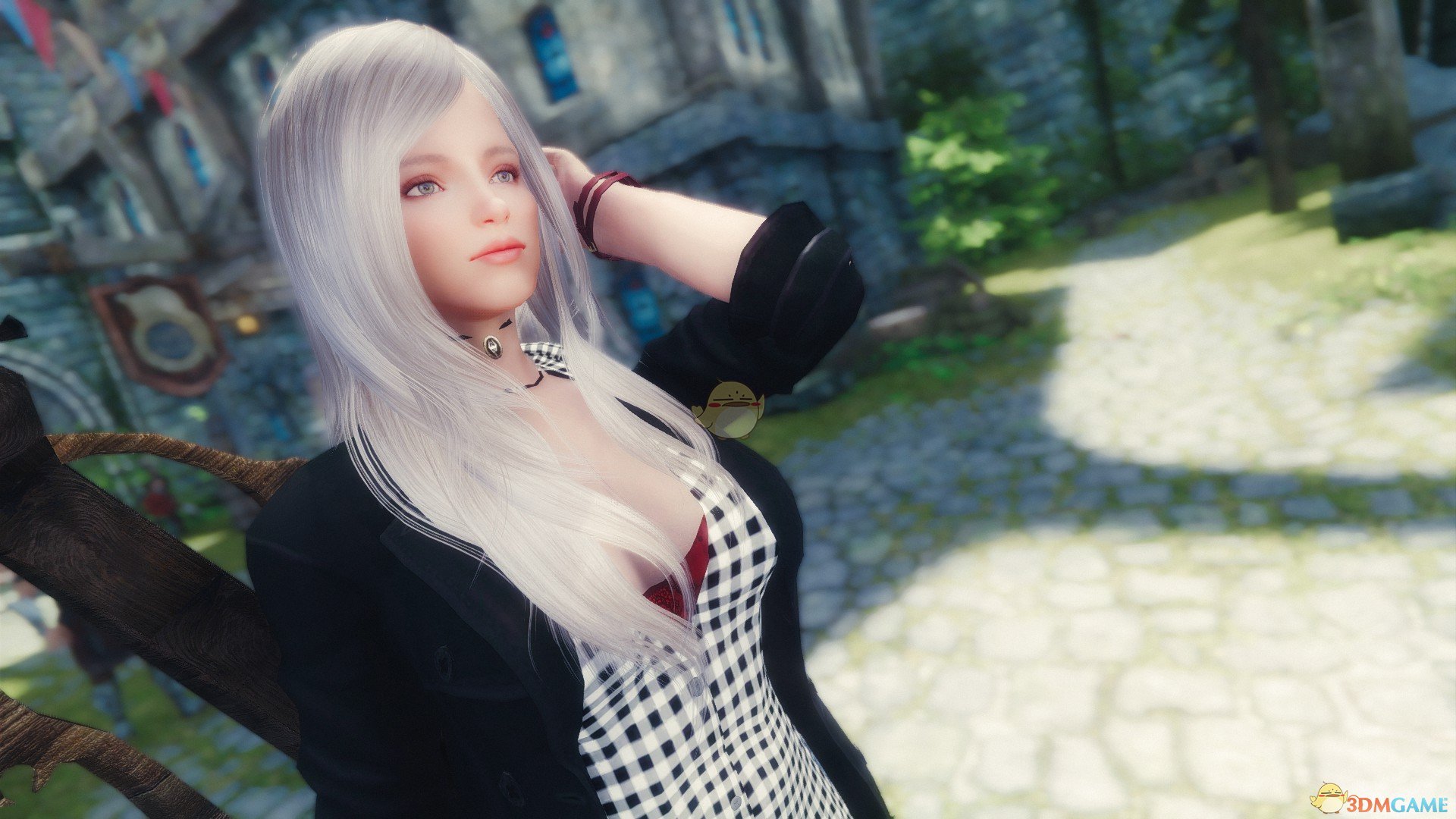 《上古卷轴5：天际》Meah穿着时尚美丽女性随从MOD