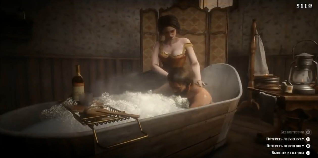 福利来袭！俄罗斯up主泄露《荒野大镖客2》最新洗浴视频