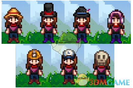 《星露谷物语》多款帽子美化MOD