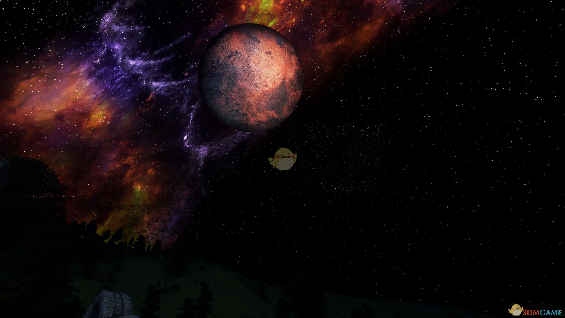 《上古卷轴5：天际》魔幻夜晚高清天空MOD