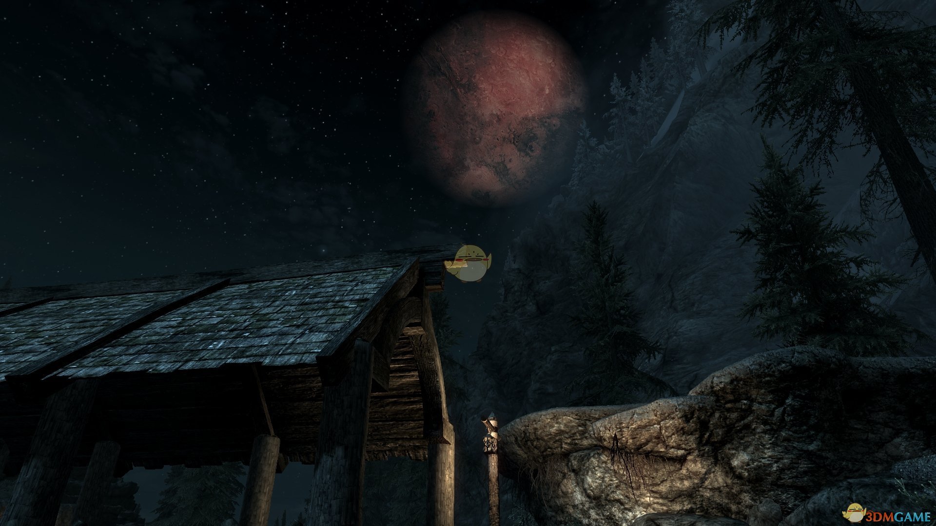 《上古卷轴5：天际》魔幻夜晚高清天空MOD