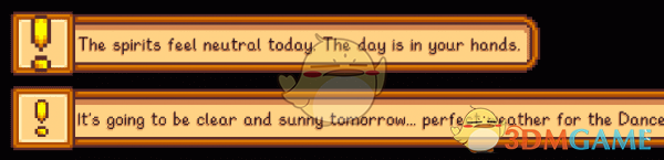 《星露谷物语》天气和财运通知MOD