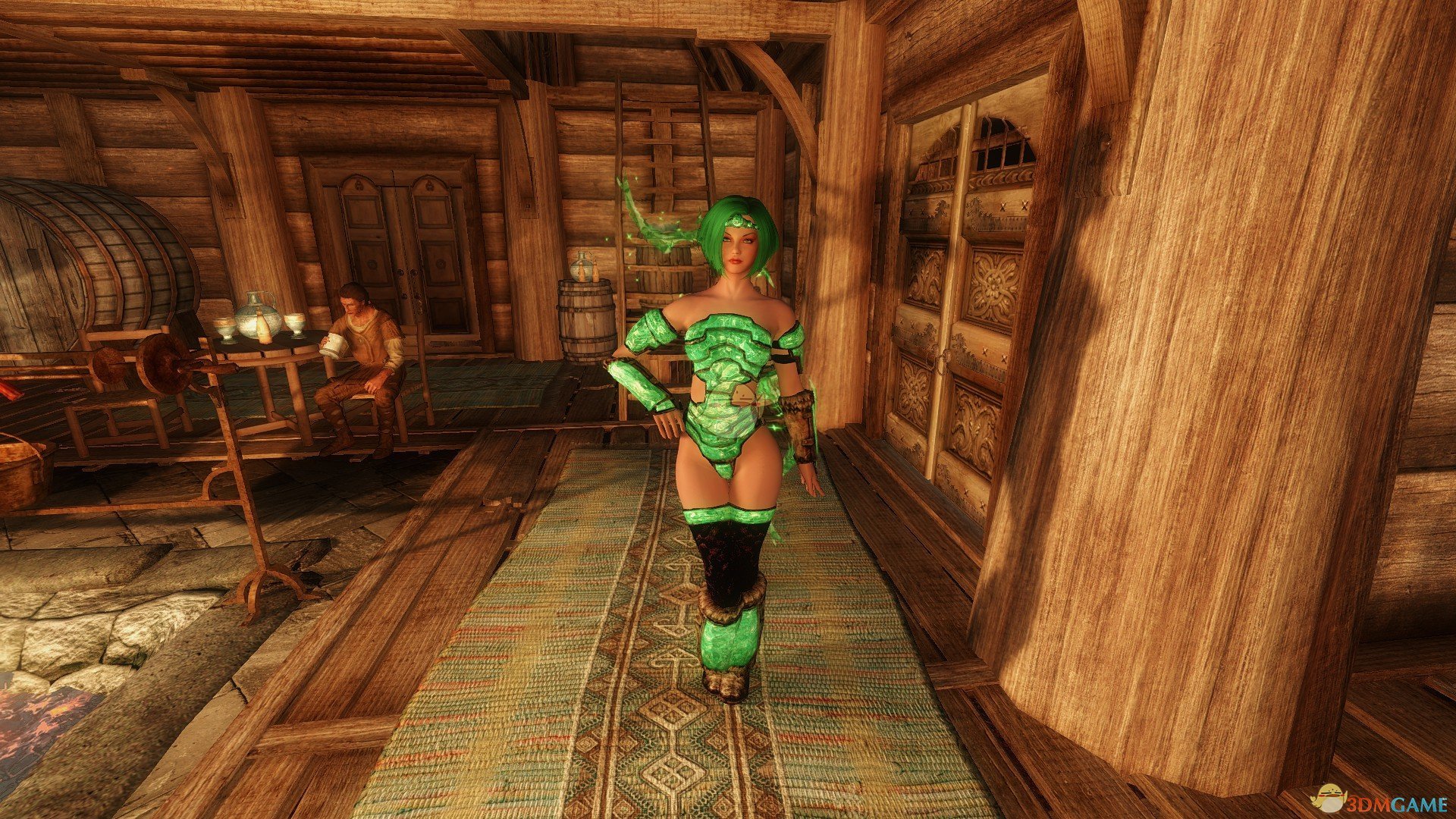 《上古卷轴5：天际》Emerald原谅色性感女性随从MOD