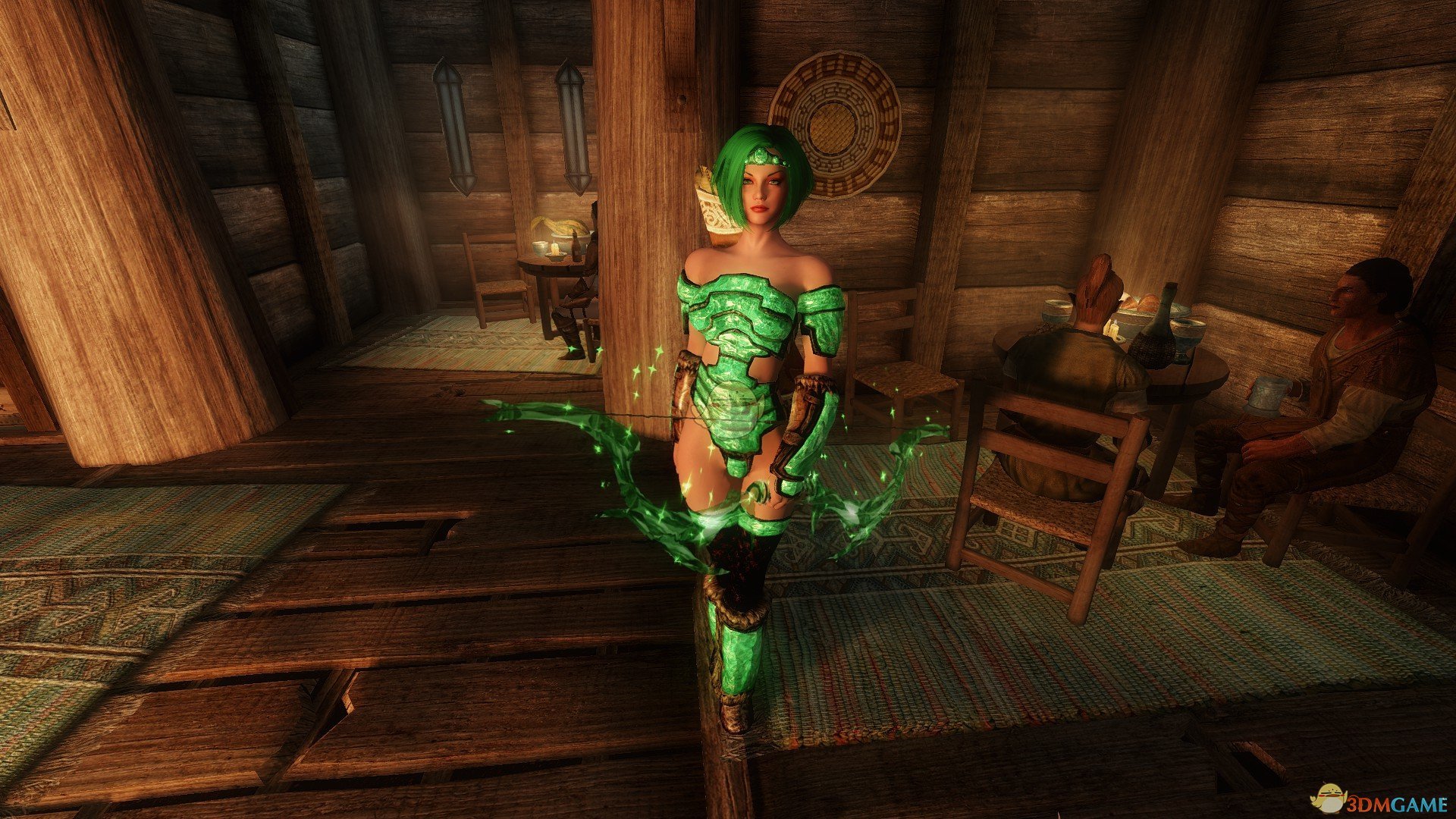 《上古卷轴5：天际》Emerald原谅色性感女性随从MOD