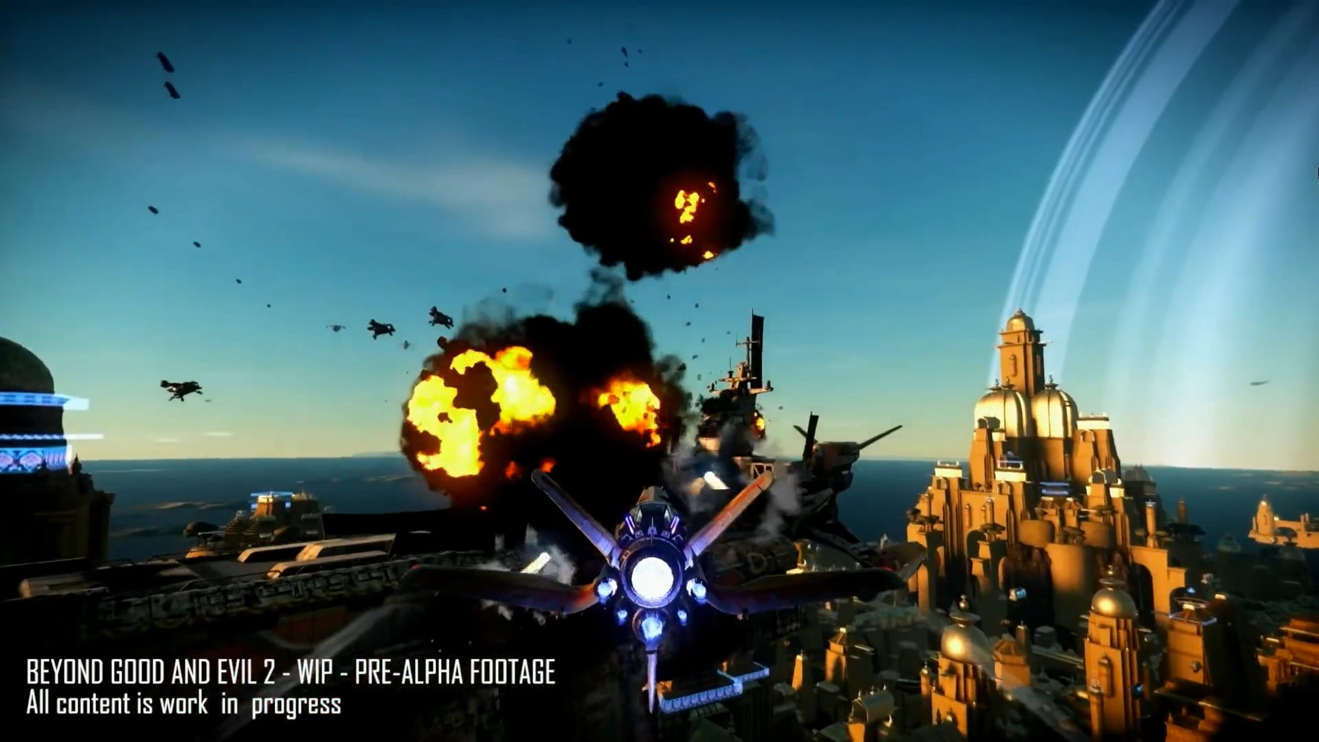 《超越善恶2》直播展示新游戏画面 近身搏斗激烈空战