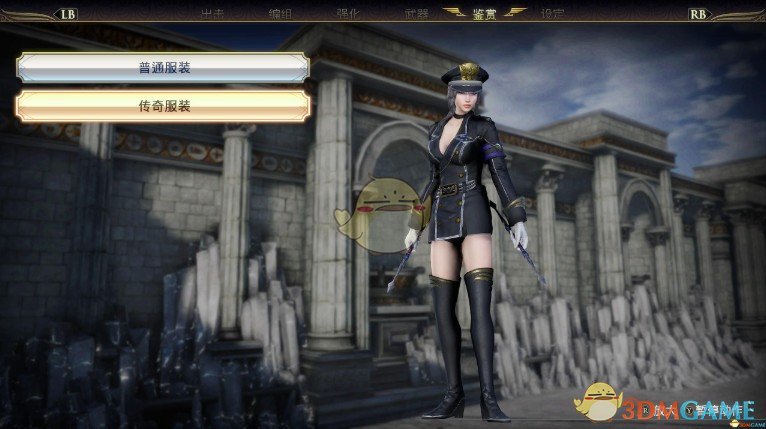 《无双大蛇3》王异传奇服装黑色MOD