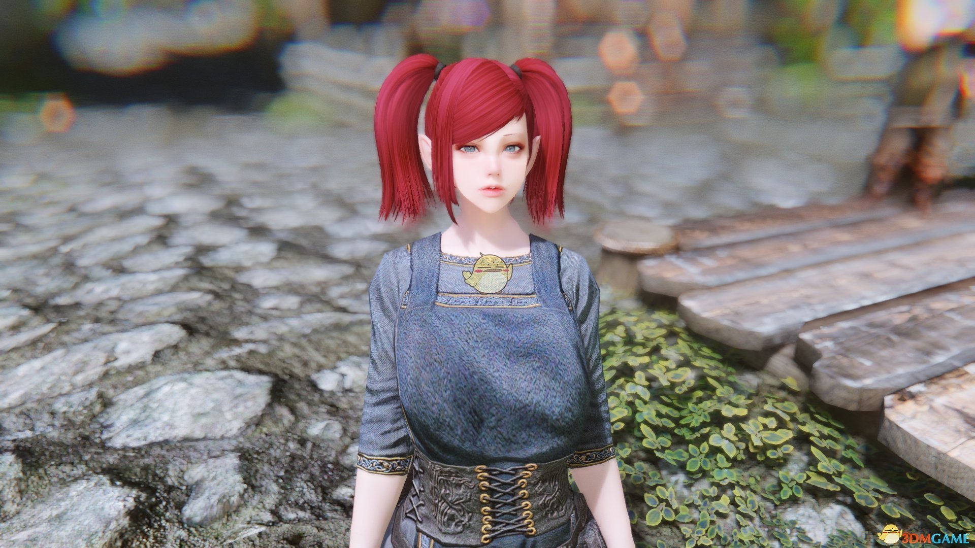 《上古卷轴5：天际》Nina红色双马尾女性随从MOD