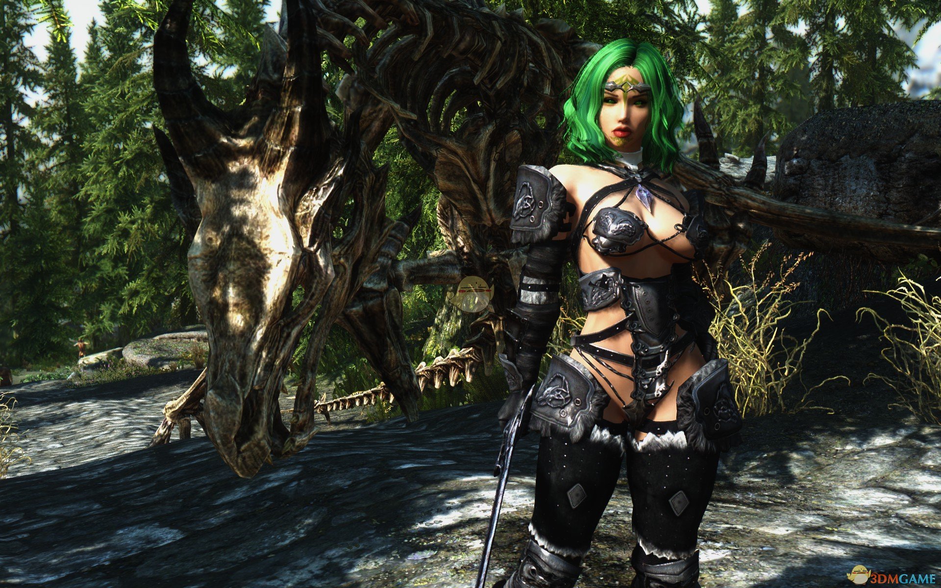 《上古卷轴5：天际》祖母绿性感女性随从MOD