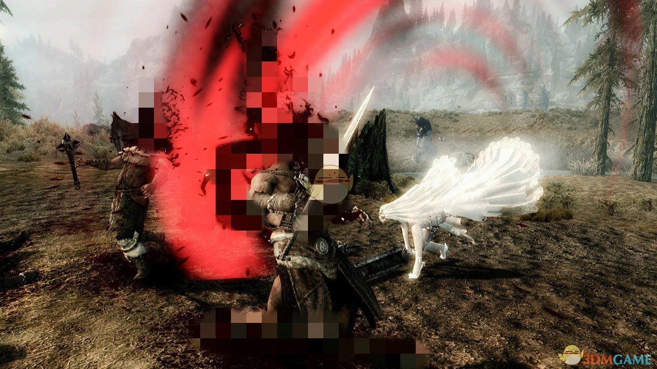 《上古卷轴5：天际》狂暴挥刀动画特效MOD