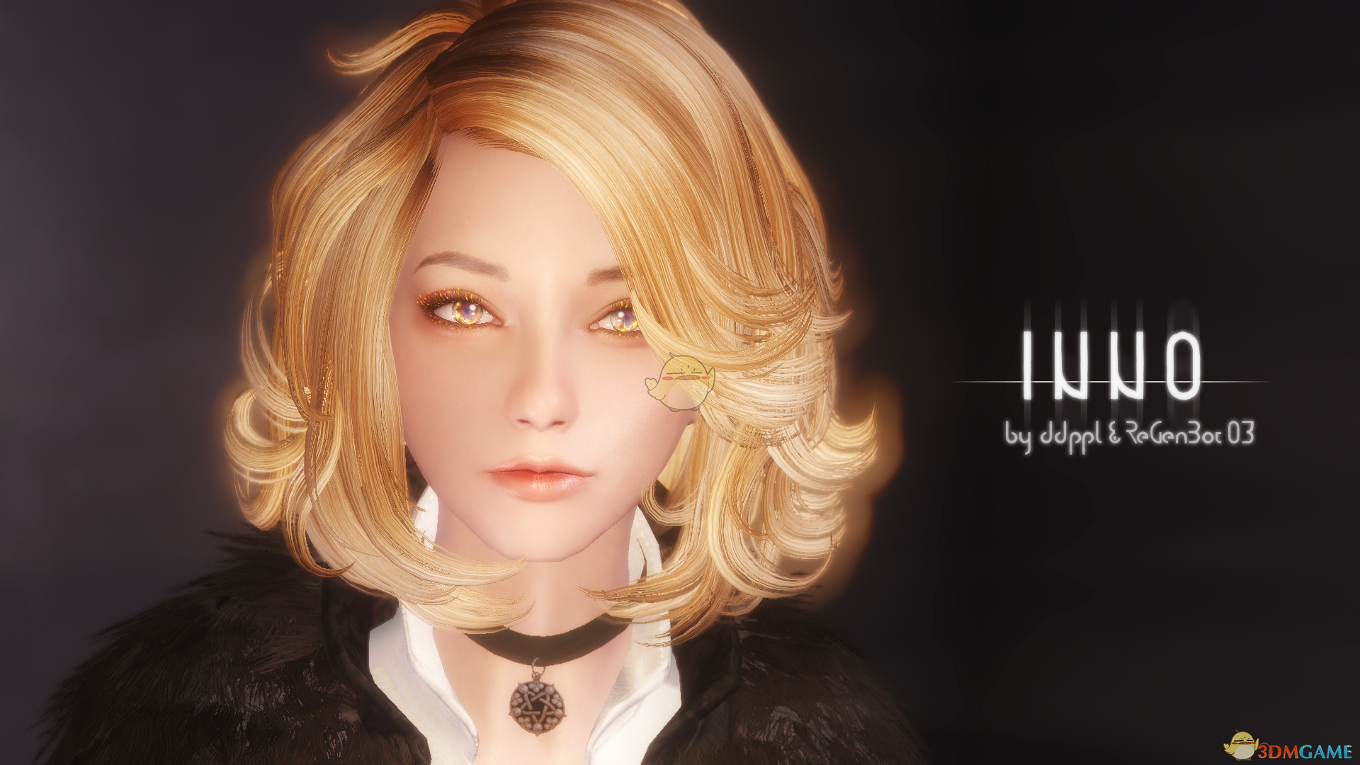 《上古卷轴5：天际》Inno微卷短发美丽女性随从MOD