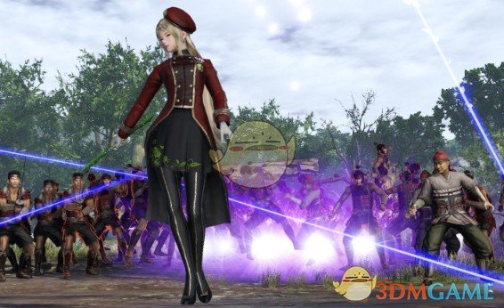 《无双大蛇3》酒红色关银屏传奇服装MOD