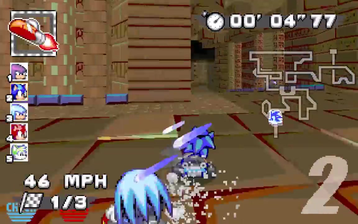 粉丝自制索尼克游戏《索尼克机器大战2赛车》推出