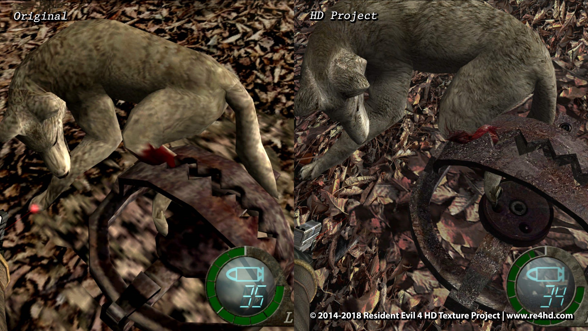 《生化危机4》HD版新对比截图 人物和动物更加逼真