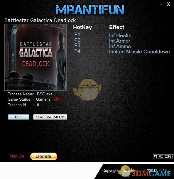 《太空堡垒卡拉狄加僵局》v1.1.54四项修改器[MrAntiFun]