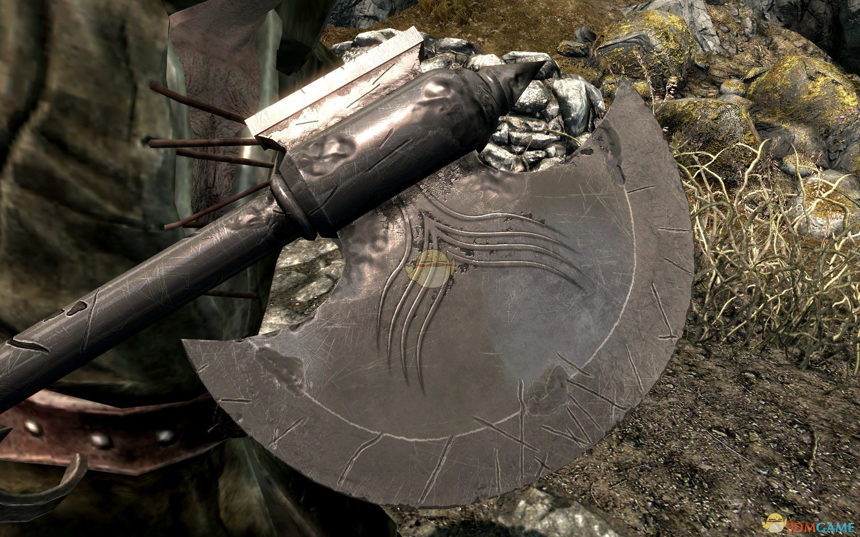 《上古卷轴5：天际》黑魂3中的战斧MOD