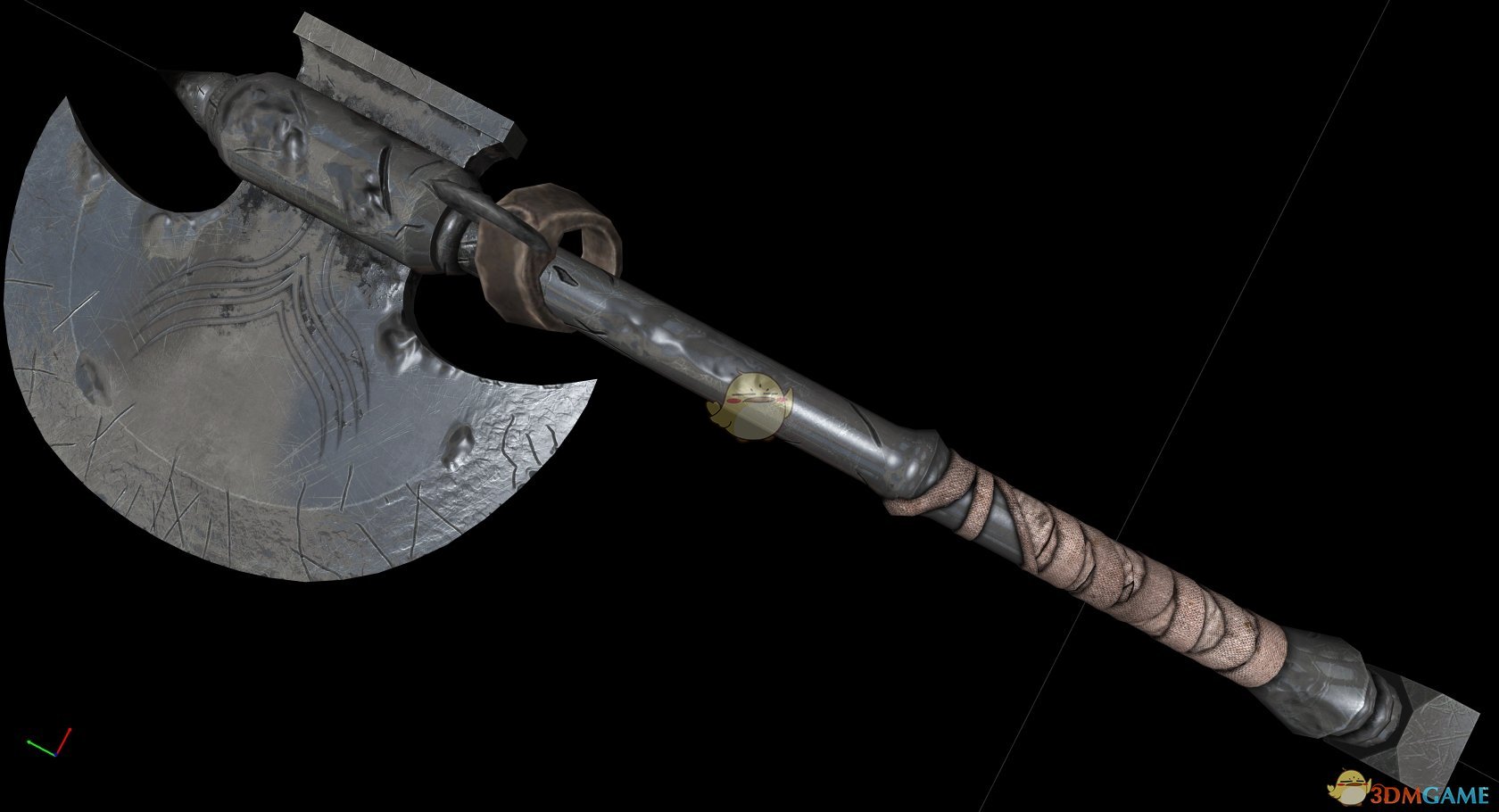 《上古卷轴5：天际》黑魂3中的战斧MOD