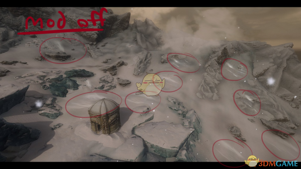 《上古卷轴5：天际》去除冬天风的流动特效MOD