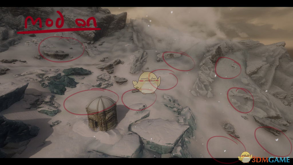 《上古卷轴5：天际》去除冬天风的流动特效MOD