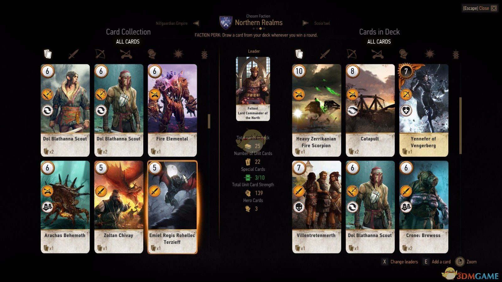 《巫师3：狂猎》昆特牌卡牌变成中立牌MOD