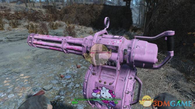 《辐射4》加特林机枪高清重制MOD