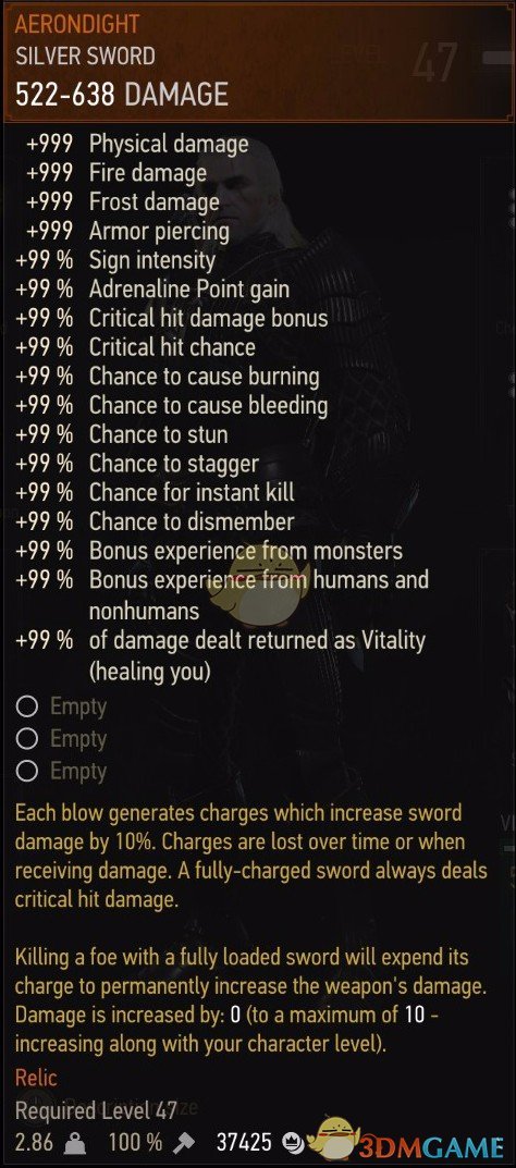 《巫师3：狂猎》银剑史诗级加强MOD