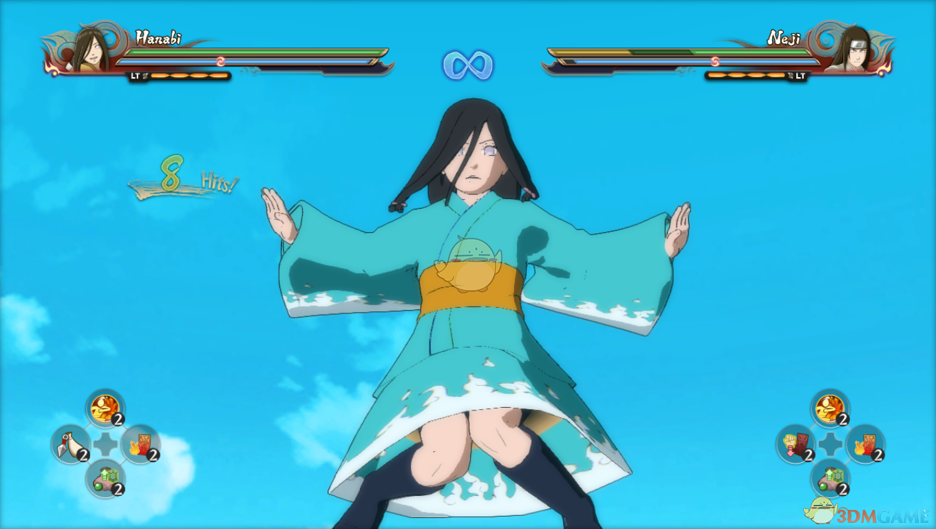 《火影忍者：究极忍者风暴4》日向花火蓝色和服MOD