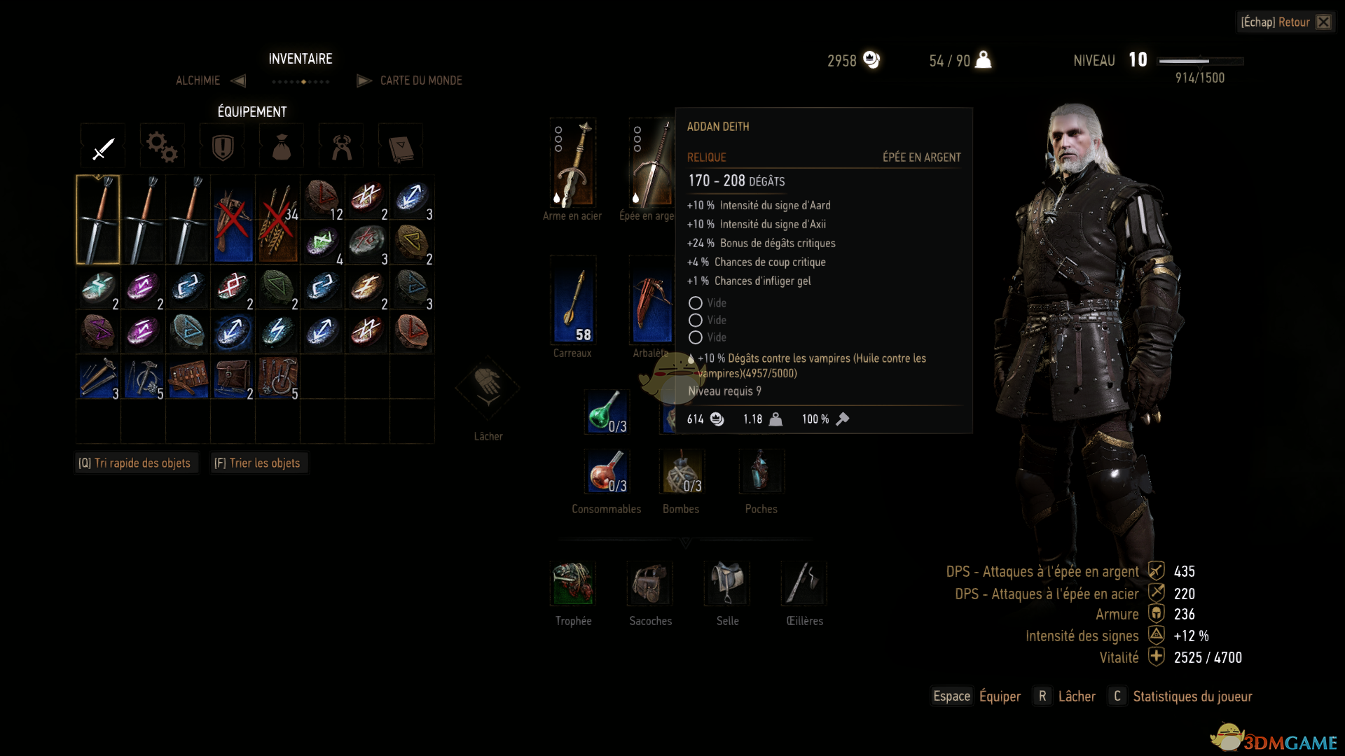 《巫师3：狂猎》剑油不会失效MOD