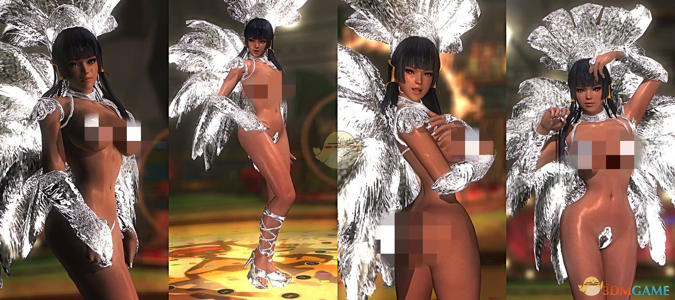 《死或生5：最后一战》Nyotengu银色羽毛服装MOD