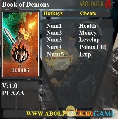 《恶魔之书》v1.0三项修改器[Abolfazl]