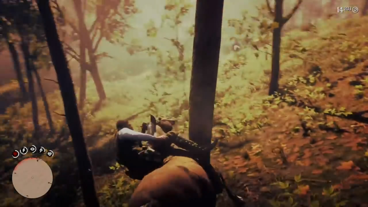 《荒野大镖客2》骑马翻车现场 可怜的马儿摔地真惨