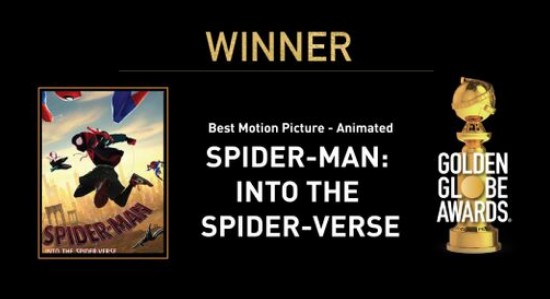 《蜘蛛侠：平行宇宙》荣获第76届金球奖最佳长篇动画