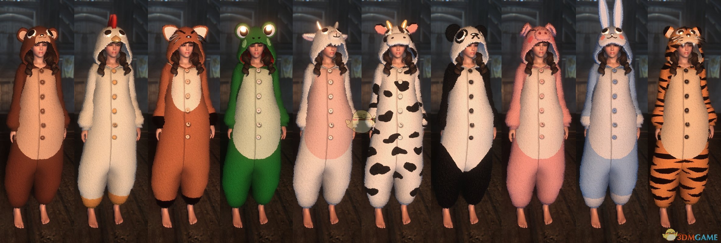 《上古卷轴5：天际》超可爱动物睡衣MOD