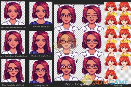 《星露谷物语》原创动漫人物肖像MOD