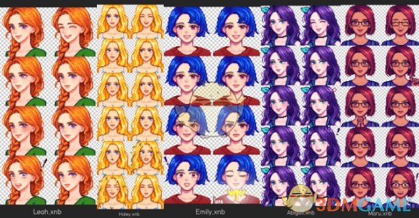 《星露谷物语》原创动漫人物肖像MOD