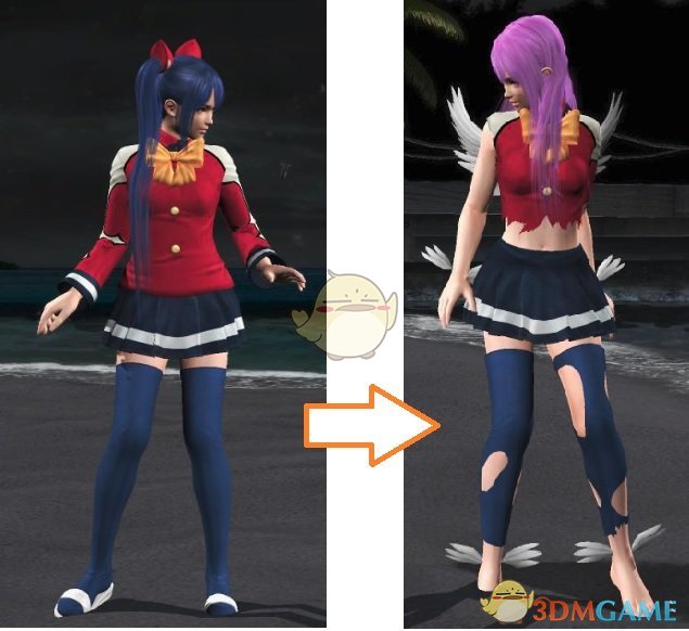 《死或生5：最后一战》Marie妖尾天龙温蒂cos装MOD