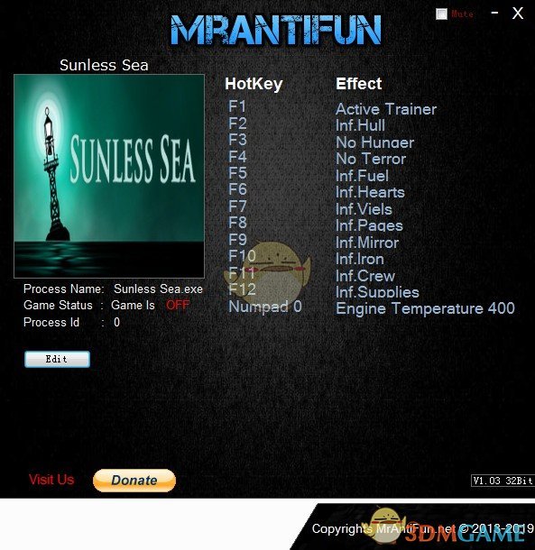 《无光之海》v2.2.6.3150十二项修改器[MrAntiFun]