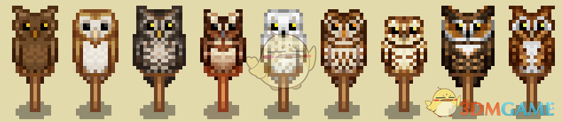 《星露谷物语》猫头鹰稻草人MOD