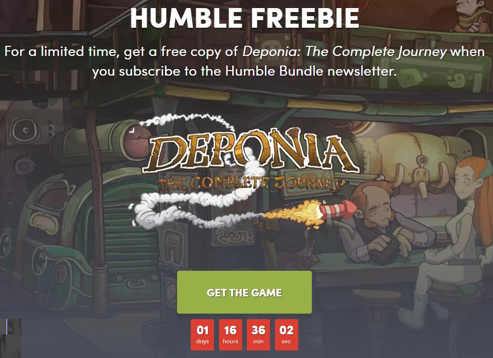 Humble限时喜加一 《德波尼亚：完整旅程》免费领取