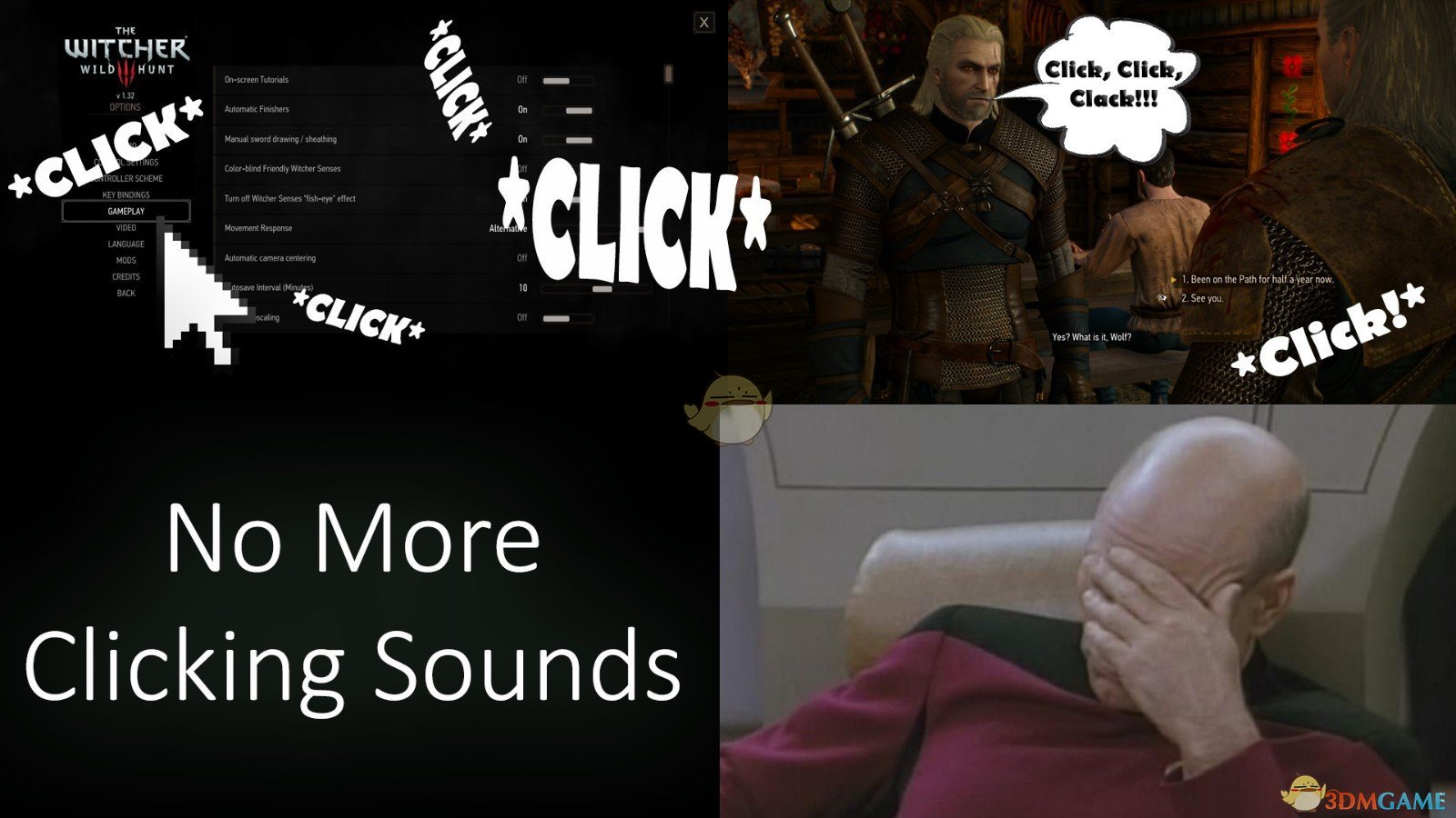 《巫师3：狂猎》删除对话点击音效MOD