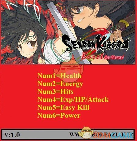 《闪乱神乐爆裂：Re:Newal》v1.0六项修改器[Abolfazl]