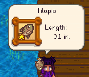 《星露谷物语》对话气泡显示鱼的品质MOD