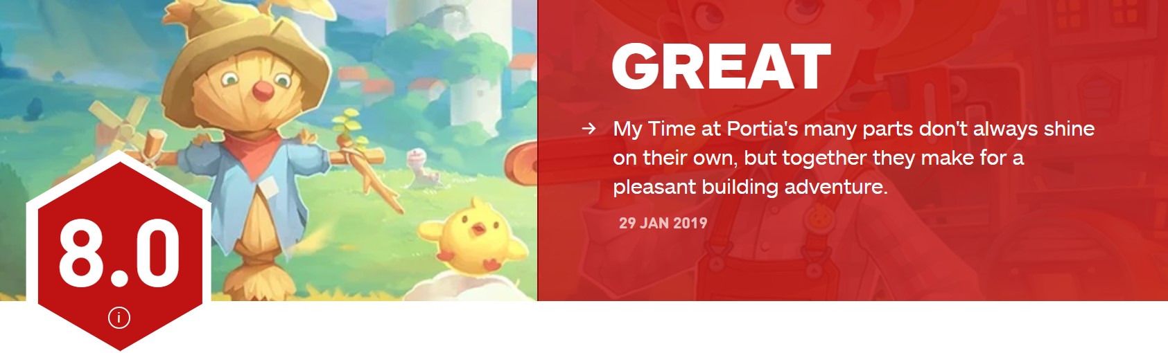 国产游戏《波西亚时光》IGN 8.0分 令人享受的建造冒险