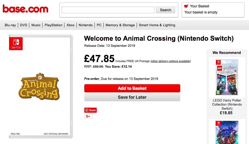 在线零售商疑泄露《动物之森》《路易鬼屋3》发售日