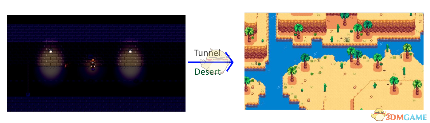 《星露谷物语》隧道可以进入沙漠MOD