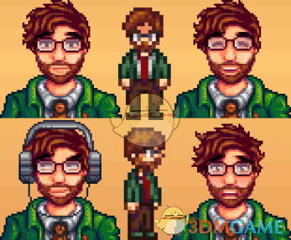 《星露谷物语》有胡子的哈维MOD