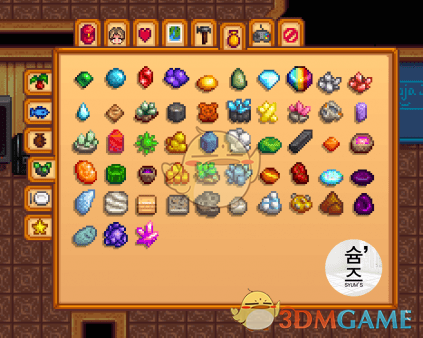 《星露谷物语》Syum的闪亮宝石和矿物MOD